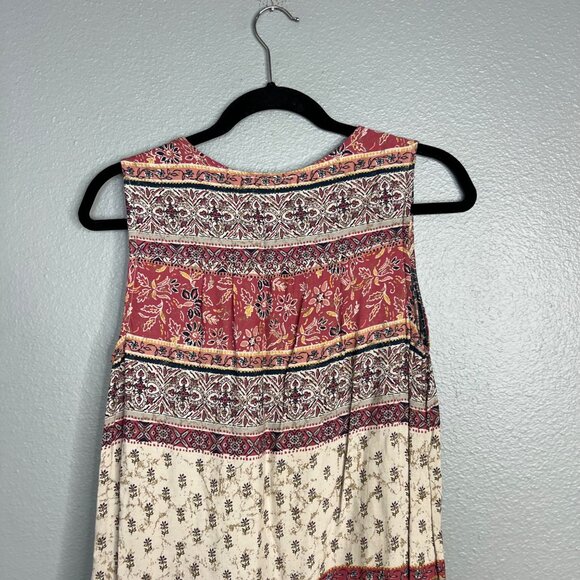 BeachLunchLounge Flowy Sleeveless Dress Patterned Knee Length Lightweight Small - Picture 7 of 8